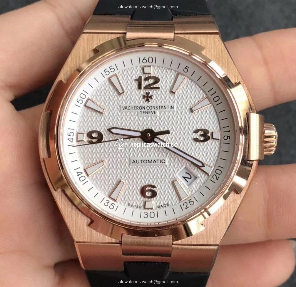 Vacheron Constantin 1:1 Best Edition Overseas RG/LE Wht/Stk Vacheron Constantin 1:1 Best Edition Overseas RG/LE Wht/Stk
