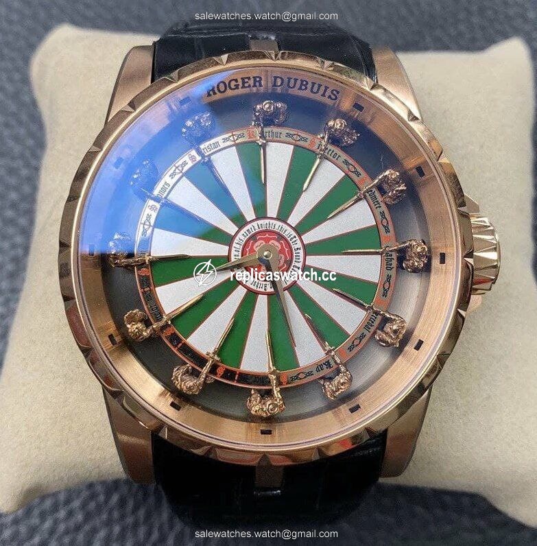 Excalibur Knights of the Round Table II RG 1:1 Best Edition Chessboard Dial on Black Leather Strap MIYOTA 9015 Excalibur Knights of the Round Table II RG 1:1 Best Edition Chessboard Dial on Black Leather Strap MIYOTA 9015