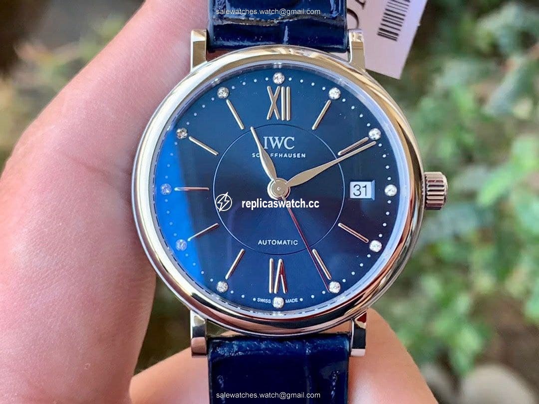 Portofino 37mm SS V7F 1:1 Best Edition Blue Dial on Blue Leather Strap Portofino 37mm SS V7F 1:1 Best Edition Blue Dial on Blue Leather Strap