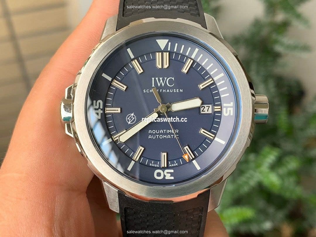 Aquatimer Chrono SS IW379503 1:1 Best Edition Blue Dial on Black Rubber Strap Aquatimer Chrono SS IW379503 1:1 Best Edition Blue Dial on Black Rubber Strap