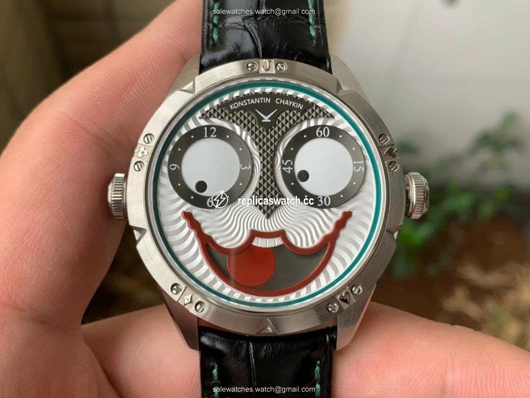 Konstantin Chaykin Joker Grey Dial 24collector leather strap Konstantin Chaykin Joker Grey Dial 24collector leather strap