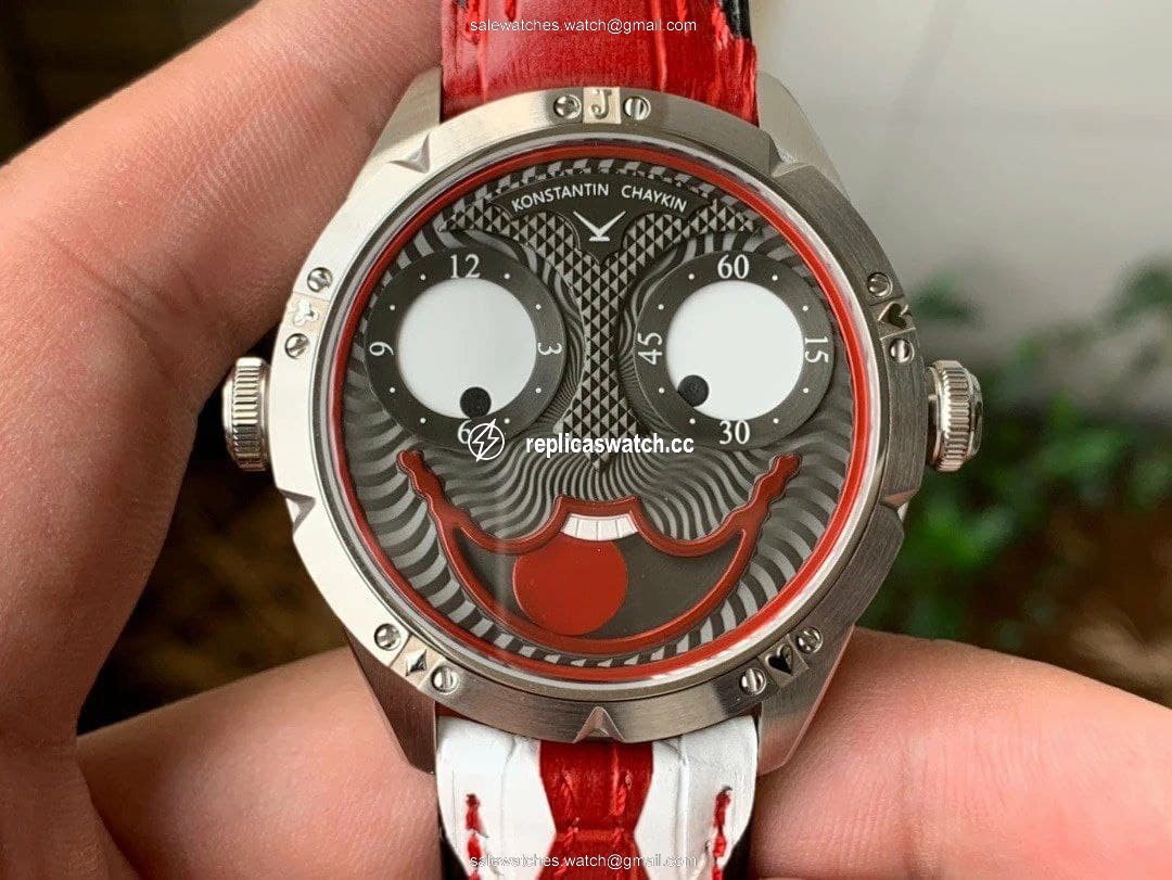 Konstantin Chaykin Joker Grey Dial 24collector leather strap Konstantin Chaykin Joker Grey Dial 24collector leather strap