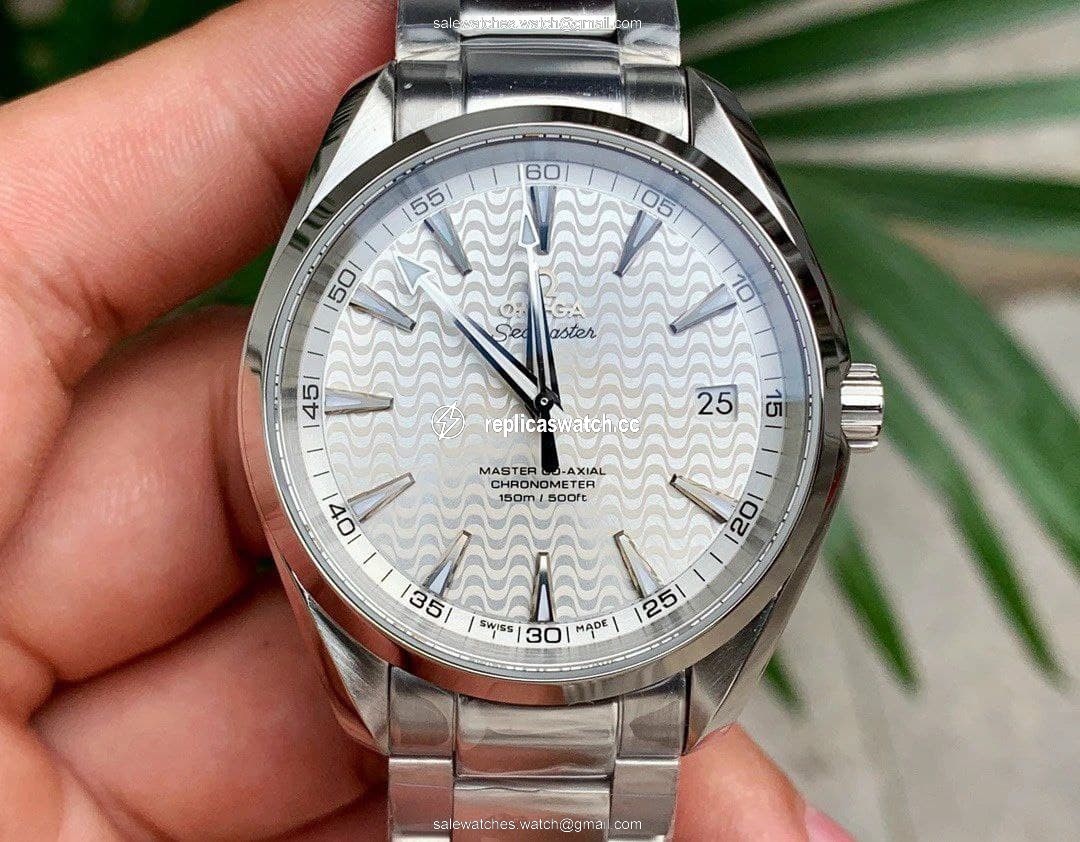 Omega Aqua Terra co axial white wave Omega Aqua Terra co axial white wave
