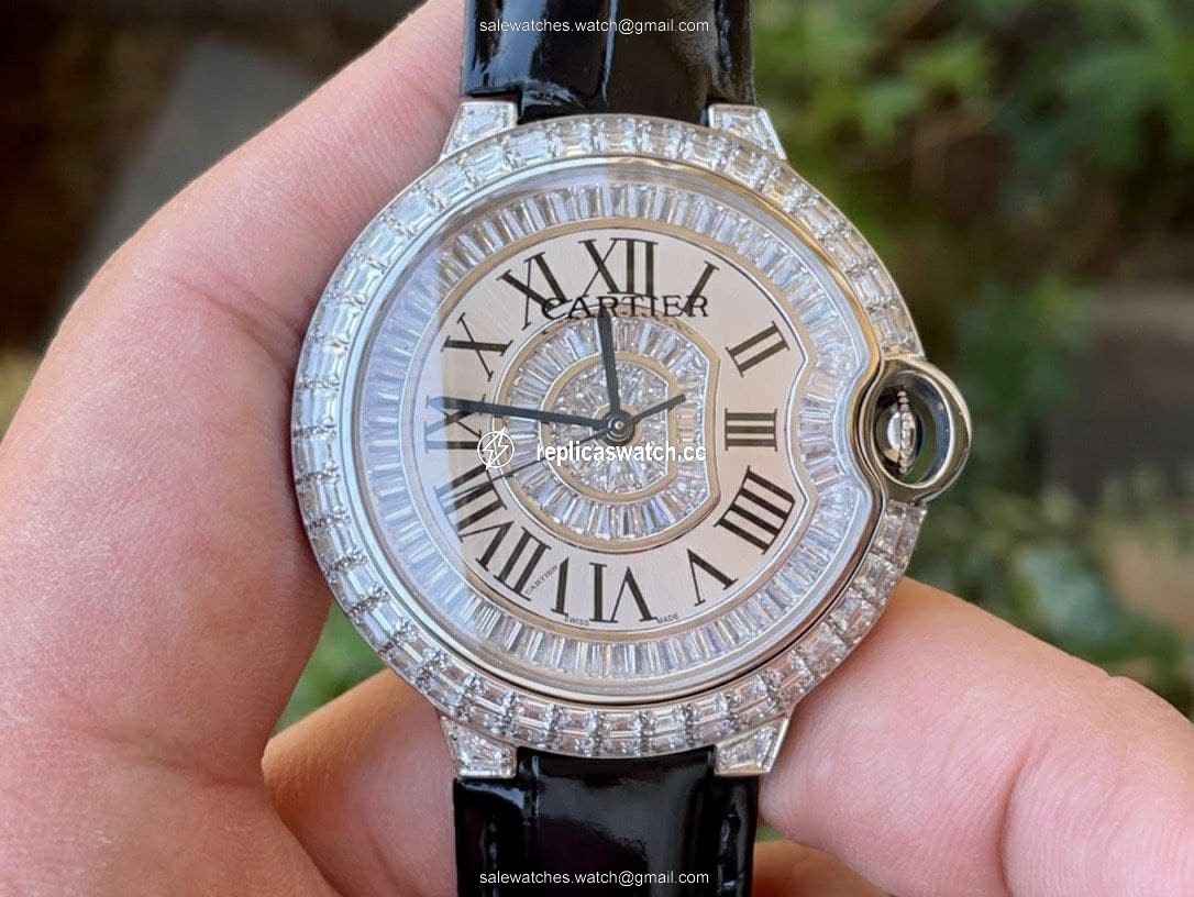 Cartier Ballon Gold Case Diamond 42mm Diam SS/LS Cartier Ballon Gold Case Diamond 42mm Diam SS/LS