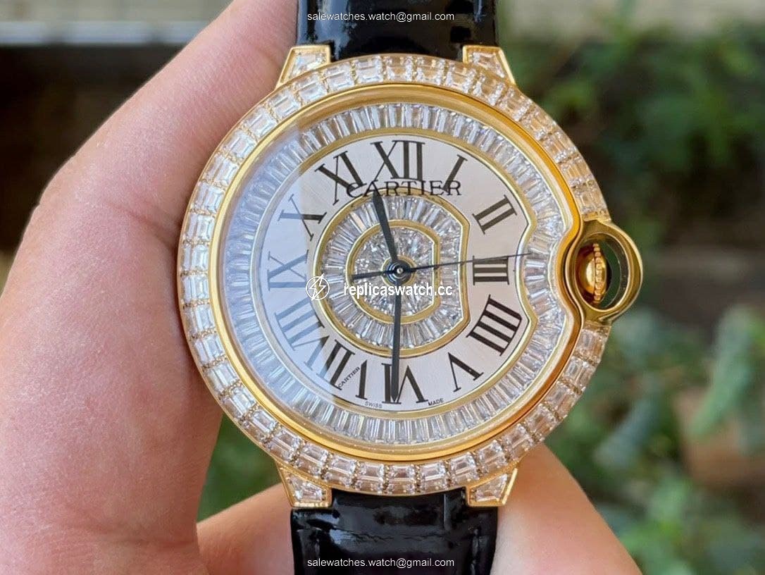 Cartier Ballon Gold Case Diamond 42mm Diam YG/LS Cartier Ballon Gold Case Diamond 42mm Diam YG/LS
