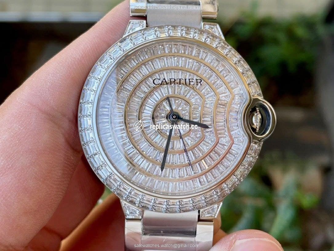 Cartier Ballon Gold Case Diamond 42mm Diam SS/SS Cartier Ballon Gold Case Diamond 42mm Diam SS/SS