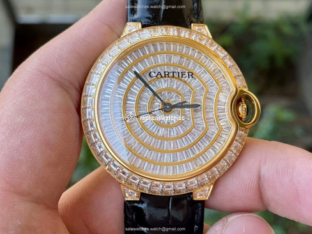 Cartier Ballon Gold Case Diamond 42mm Diam YS/LS Cartier Ballon Gold Case Diamond 42mm Diam YS/LS