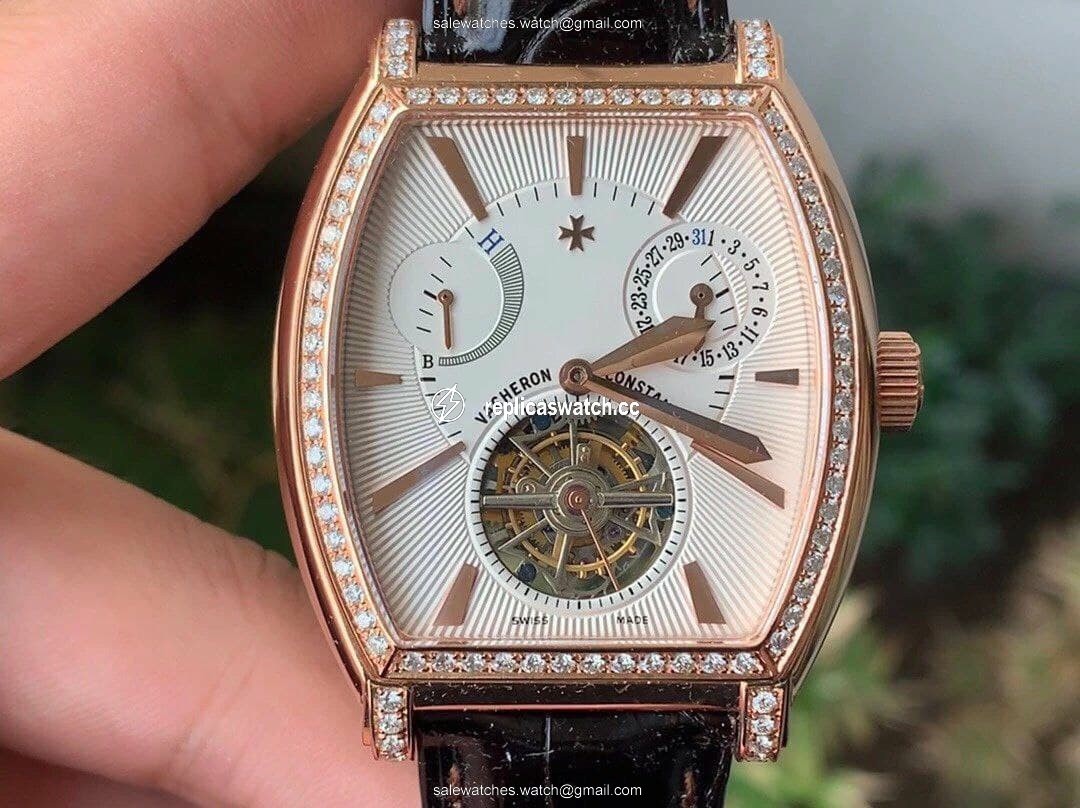 Malte Tourbillon SS Skeleton White Dial Diamond on Brown Leather Strap 1:1 Best Edition Version Malte Tourbillon SS Skeleton White Dial Diamond on Brown Leather Strap 1:1 Best Edition Version