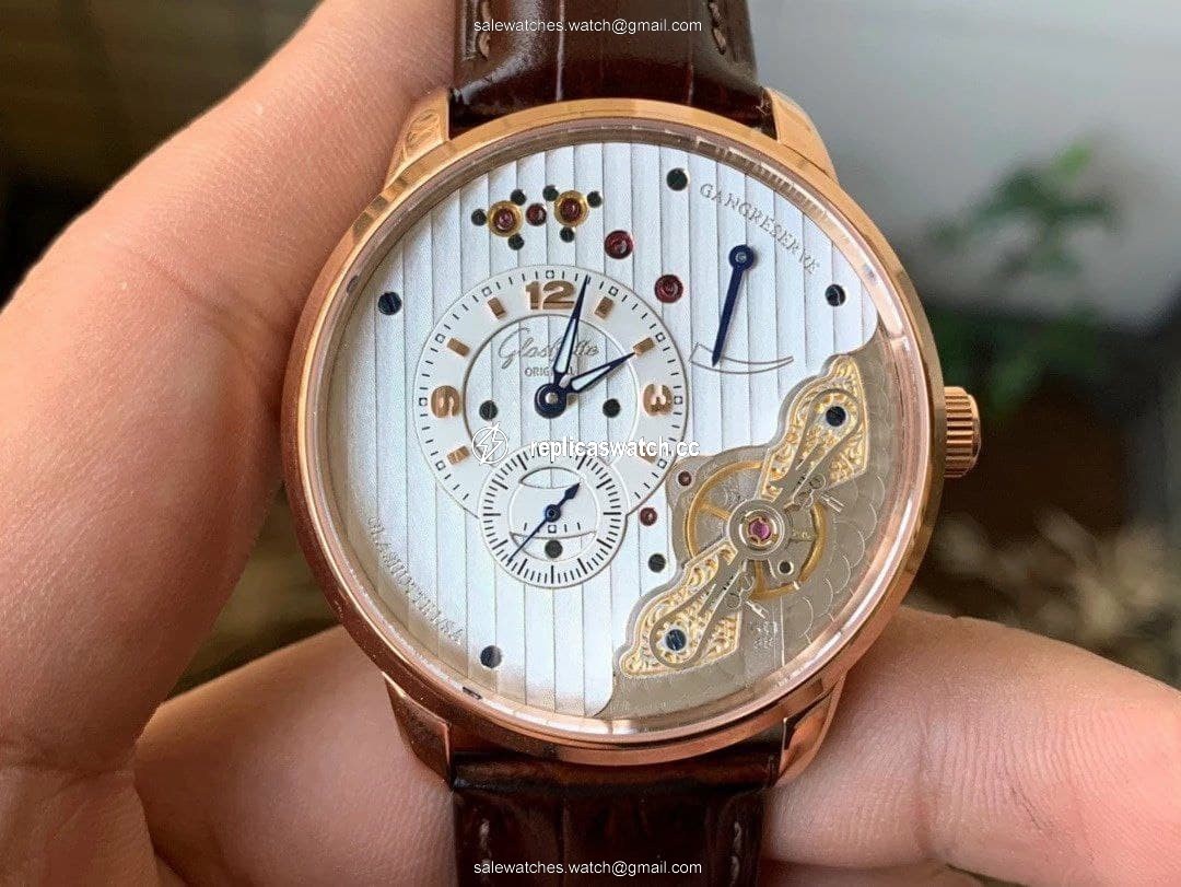 PanoInverse 42mm RG TZF Best Edition Silver/White Dial on Brown Leather Strap A23J PanoInverse 42mm RG TZF Best Edition Silver/White Dial on Brown Leather Strap A23J