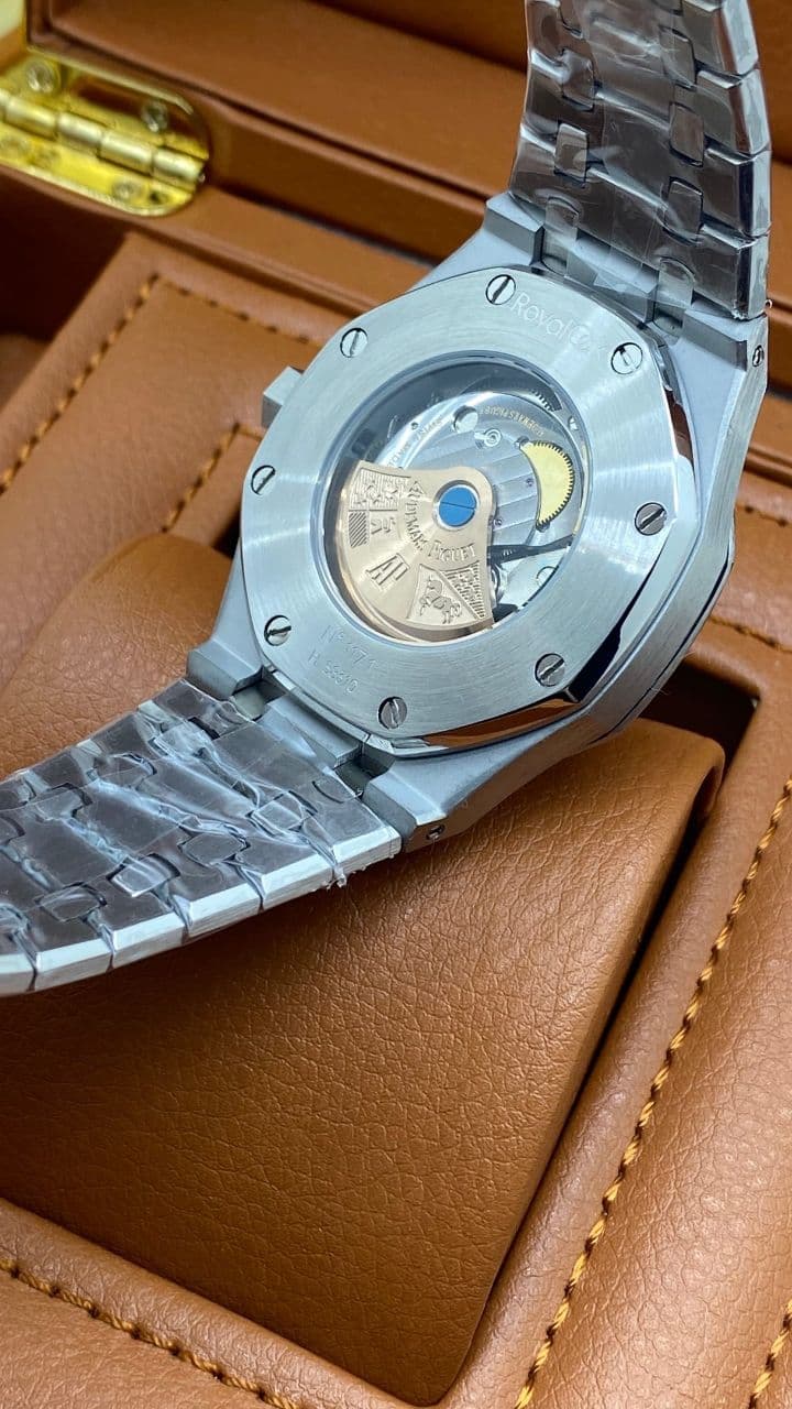 Audemars Piguet Royal Aok Grey Dial Skeleton High Version on SS Strap