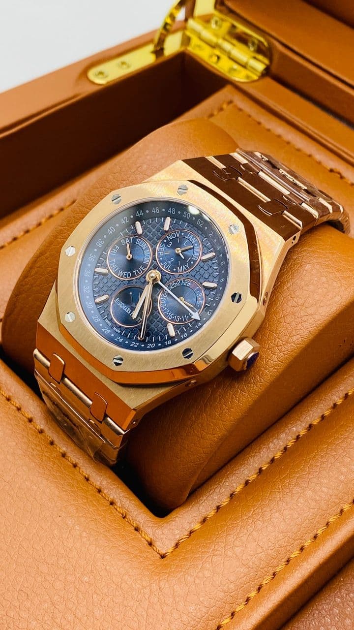 Audemars Piguet Blue Dial Perpetual Calendar High Version Gold