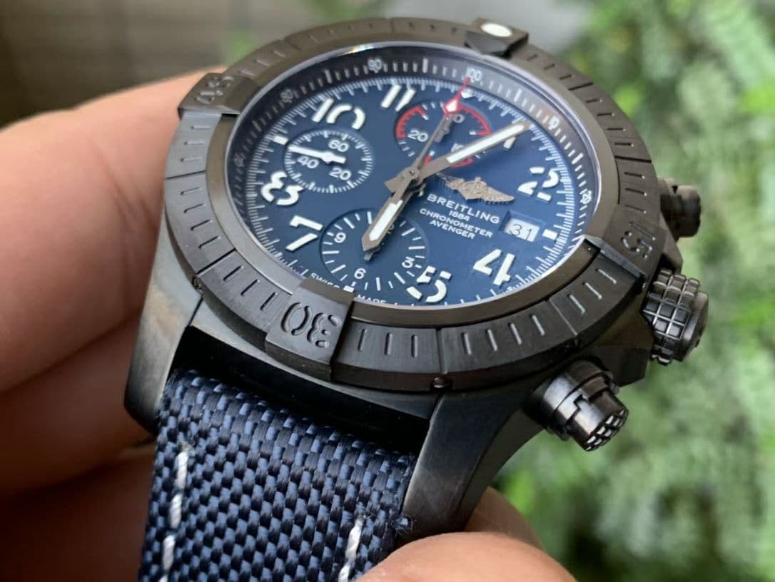 Avenger II Seawolf Chronograph PVD Titanium OXF Best Edition Blue Dial on Blue Nylon Strap A7750 Avenger II Seawolf Chronograph PVD Titanium OXF Best Edition Blue Dial on Blue Nylon Strap A7750