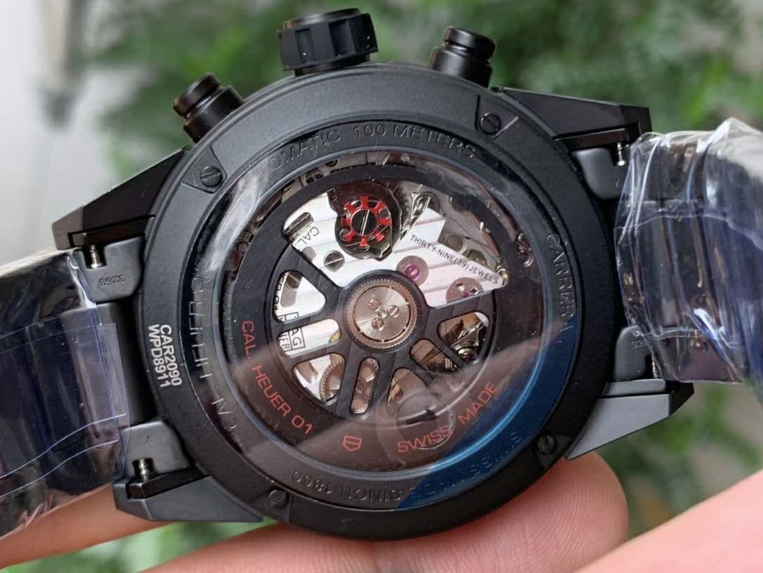 Calibre Heuer 01 Chrono 43mm Ceramic XF 1:1 Best Edition Skeleton Dial on Ceramic Bracelet A1887 Calibre Heuer 01 Chrono 43mm Ceramic XF 1:1 Best Edition Skeleton Dial on Ceramic Bracelet A1887