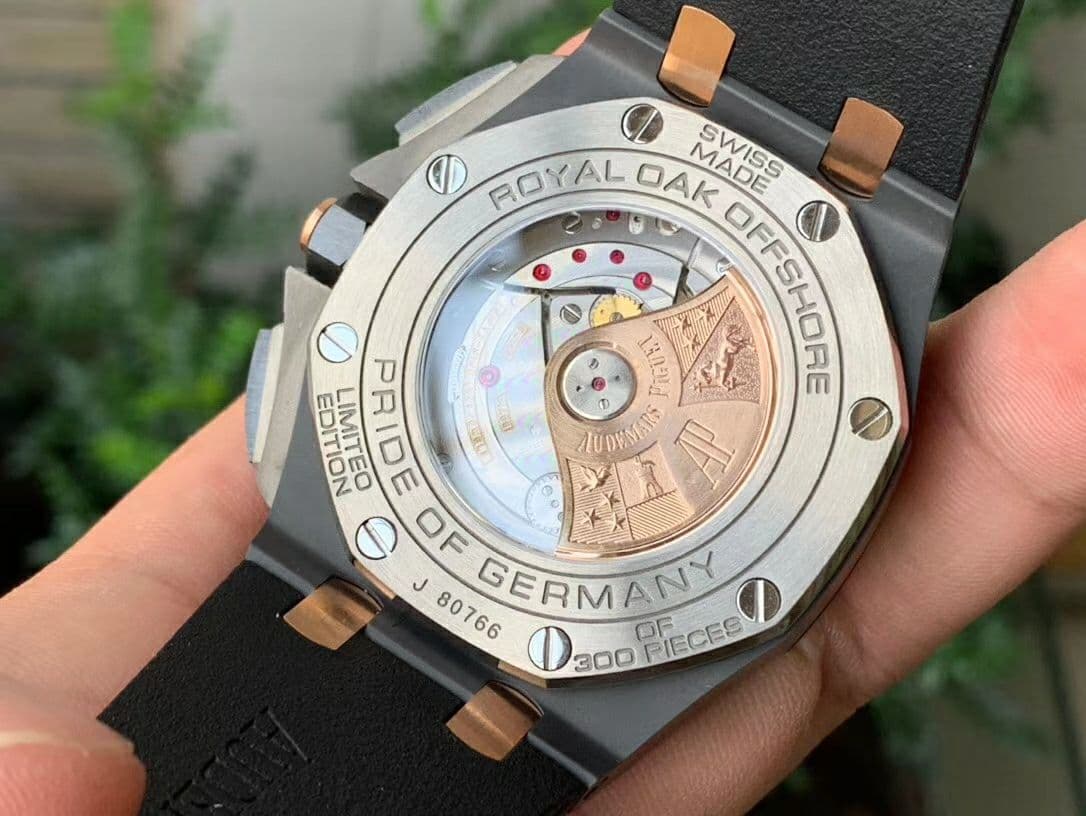 Royal Oak Offshore 44mm Black Ceramic Germany Edition JF 1:1 Best Edition on Rubber Strap A3126 V2 Royal Oak Offshore 44mm Black Ceramic Germany Edition JF 1:1 Best Edition on Rubber Strap A3126 V2