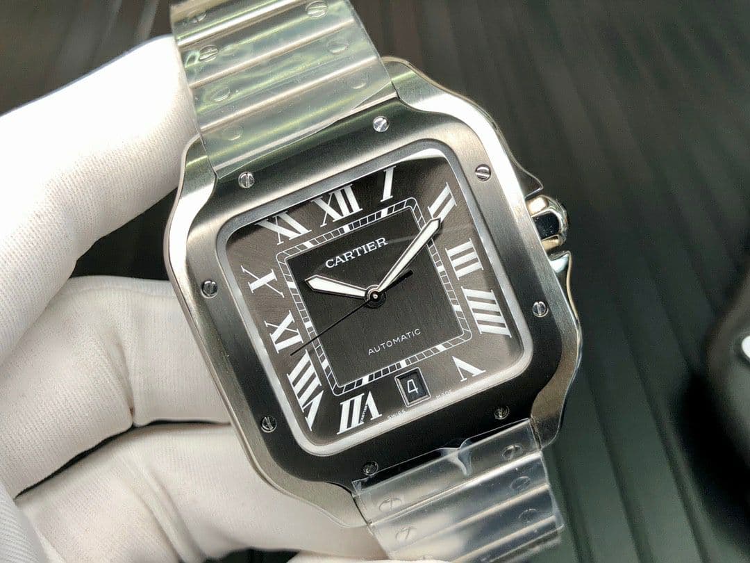 Santos de Cartier 40mm SS/PVD GF 1:1 Best Edition White Dial on YG SmartLinks Bracelet MIYOTA 9015 V2 Santos de Cartier 40mm SS/PVD GF 1:1 Best Edition White Dial on YG SmartLinks Bracelet MIYOTA 9015 V2
