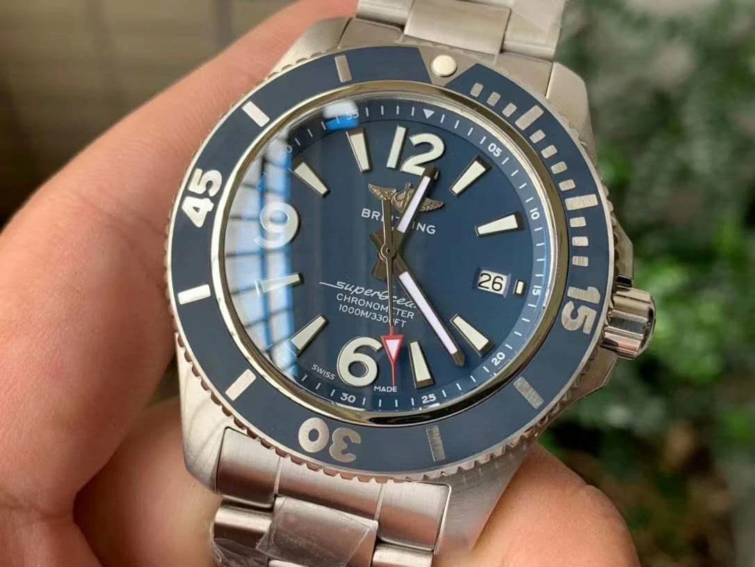 Superocean Automatic 44 TF 1:1 Best Edition Blue Dial Blue Bezel on SS Bracelet A2824 Superocean Automatic 44 TF 1:1 Best Edition Blue Dial Blue Bezel on SS Bracelet A2824