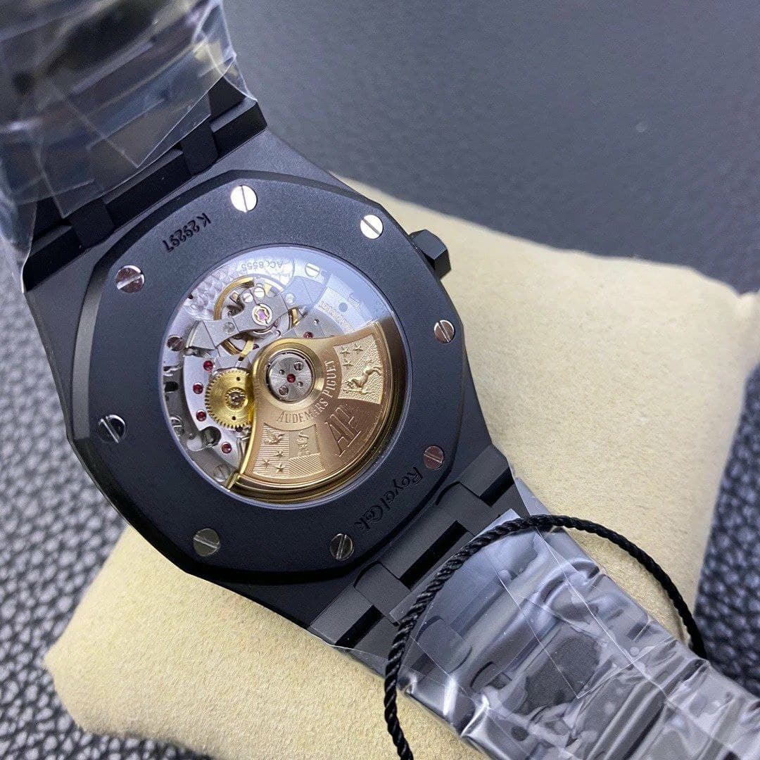 Royal Oak 41mm 15400 DLC ZF 1:1 Best Edition Black Textured Dial on DLC Bracelet A3120 Royal Oak 41mm 15400 DLC ZF 1:1 Best Edition Black Textured Dial on DLC Bracelet A3120