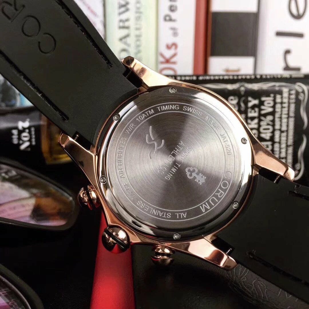 Corum Babble Gold Case Skeleton Tourbilon Black