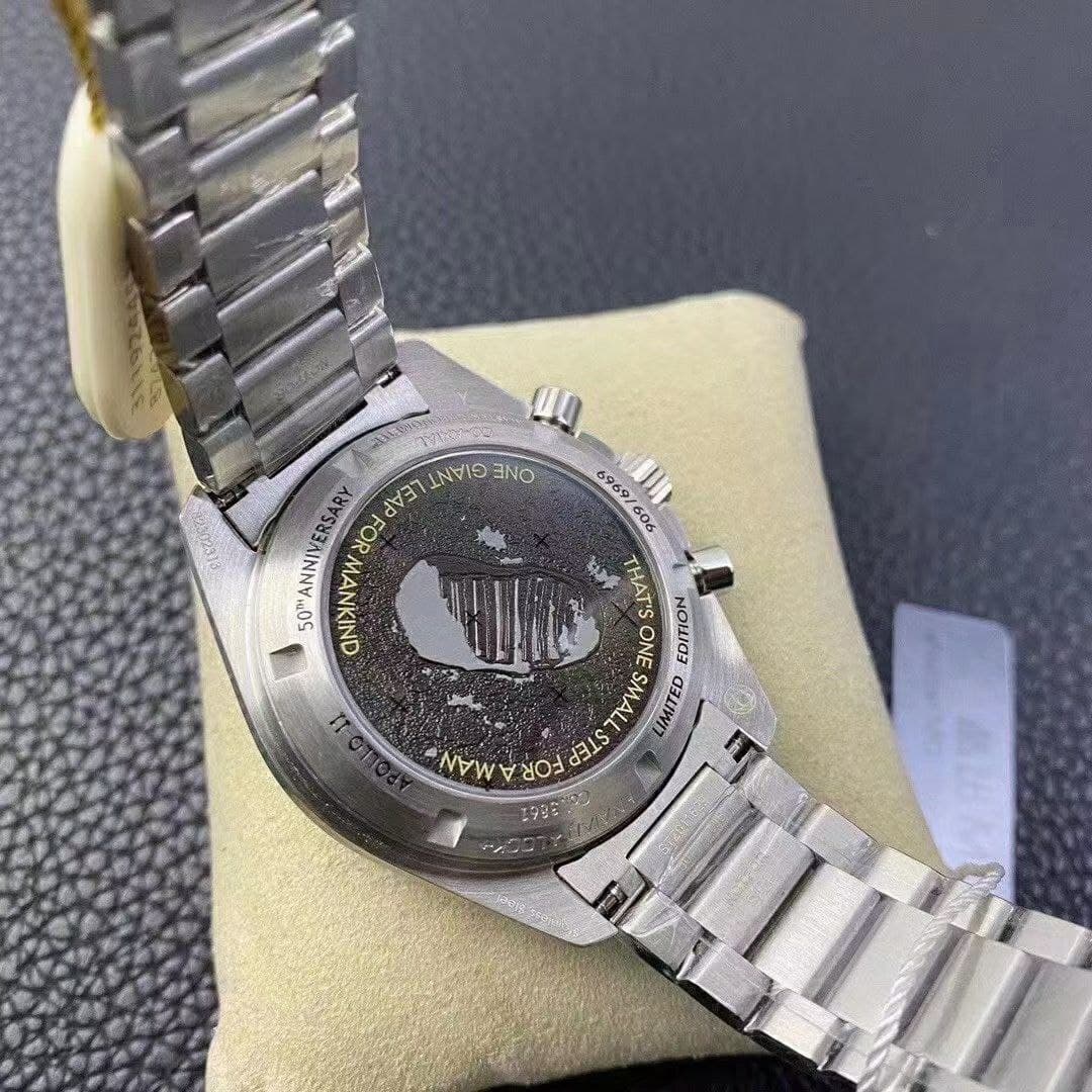 Speedmaster 50th Anniversary of The Moon Landing 1:1 Best Edition on SS Bracelet Manual Winding Chrono Movement Speedmaster 50th Anniversary of The Moon Landing 1:1 Best Edition on SS Bracelet Manual Winding Chrono Movement