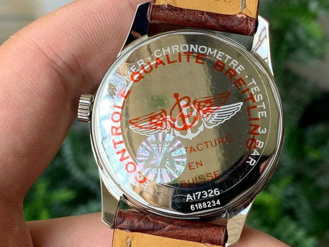 Navitimer 1 SS 41mm V7F 1:1 Best Edition SS Bezel White Dial on Brown Leather Strap Navitimer 1 SS 41mm V7F 1:1 Best Edition SS Bezel White Dial on Brown Leather Strap