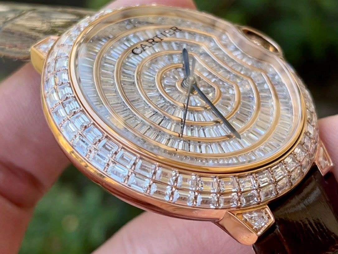 Cartier Ballon Gold Case Diamond 42mm Diam RG/LS Cartier Ballon Gold Case Diamond 42mm Diam RG/LS