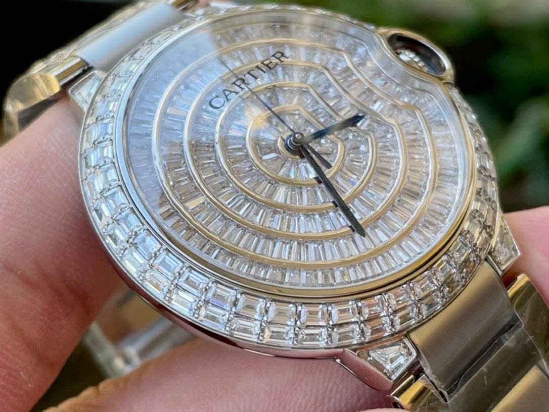 Cartier Ballon Gold Case Diamond 42mm Diam SS/SS Cartier Ballon Gold Case Diamond 42mm Diam SS/SS