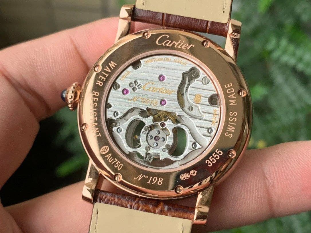 Rotonde Flying Tourbillon RG BLF Best Edition White Dial Bezel on Brown Leather Strap V2 Rotonde Flying Tourbillon RG BLF Best Edition White Dial Bezel on Brown Leather Strap V2