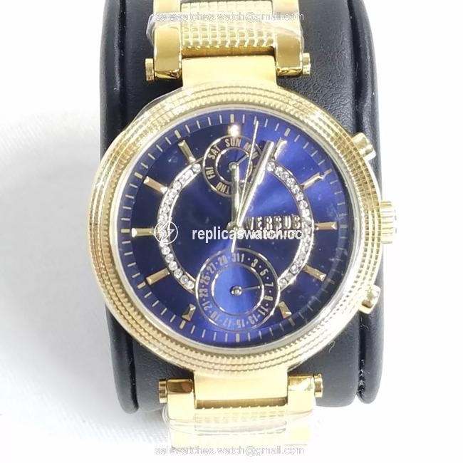 Versace Gold Blue New Womens Versus By (S79070017) Star Ferry Watch Versace Gold Blue New Womens Versus By (S79070017) Star Ferry Watch
