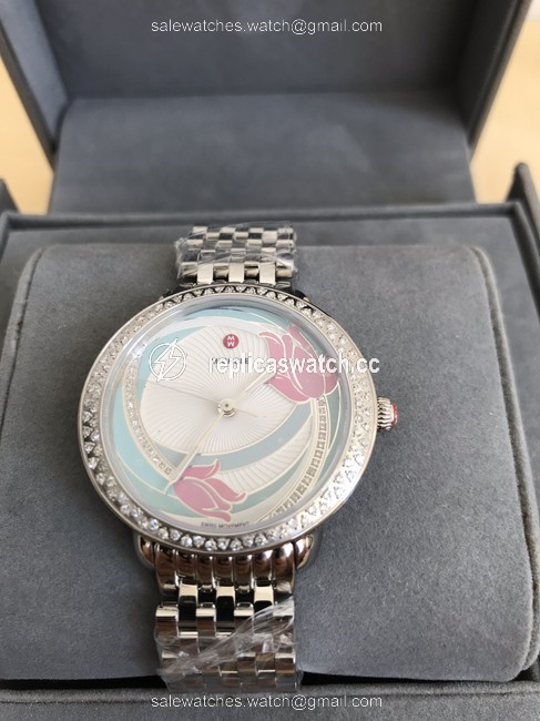 Michele Multicolor Serein 16 Mid Diamond Flower Diamond Mww21b000142 Watch Michele Multicolor Serein 16 Mid Diamond Flower Diamond Mww21b000142 Watch
