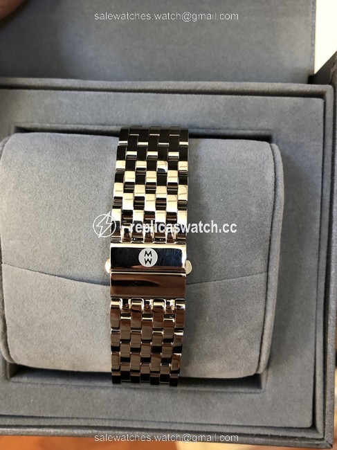 Michele Silver Milou Diamond Accent Bracelet Watch Michele Silver Milou Diamond Accent Bracelet Watch