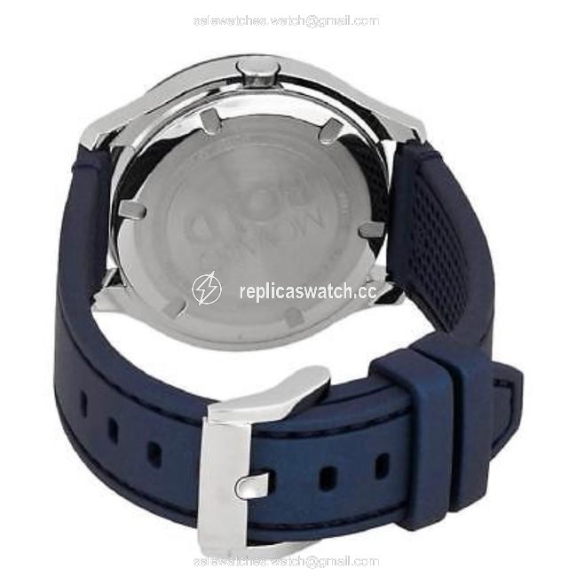Movado Silver Dial Blue Silicone Watch Movado Silver Dial Blue Silicone Watch