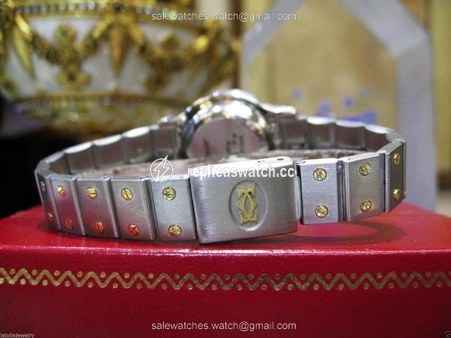 Cartier Santos Octagon Ladies Steel 18k Gold 25mm Automatic Watch Cartier Santos Octagon Ladies Steel 18k Gold 25mm Automatic Watch