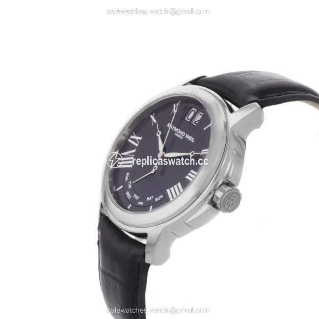 Raymond Weil Black Tradition 9576-stc-00200 42mm Watch Raymond Weil Black Tradition 9576-stc-00200 42mm Watch
