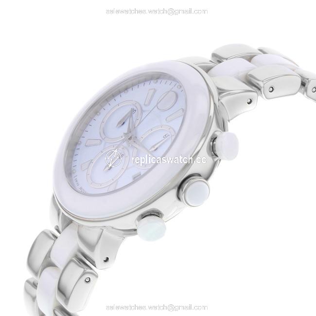 Movado White Ceramic Stainless Steel Cerena Quartz Ladies 606758 Watch Movado White Ceramic Stainless Steel Cerena Quartz Ladies 606758 Watch