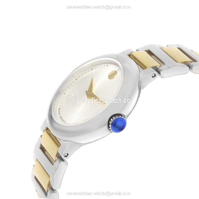 Movado White Concerto 606703 Steel and Gold Quartz Womens Watch Movado White Concerto 606703 Steel and Gold Quartz Womens Watch