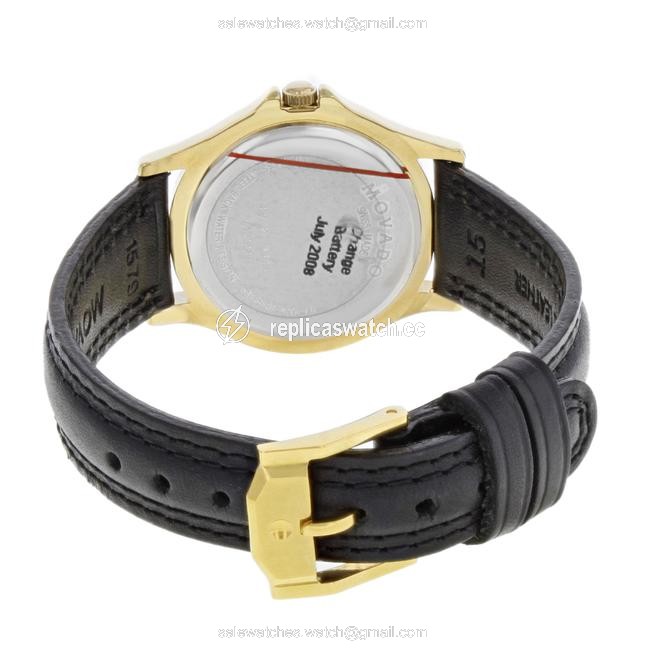 Movado Black Museum Leather Gold Tone Steel Quartz Ladies 690299 Watch Movado Black Museum Leather Gold Tone Steel Quartz Ladies 690299 Watch