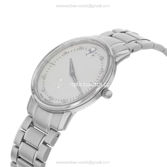 Movado Tc Museum Steel Mop Diamond Dial Quartz Ladies 0606691 Watch Movado Tc Museum Steel Mop Diamond Dial Quartz Ladies 0606691 Watch