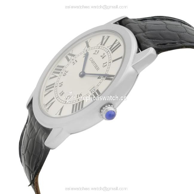 Cartier Stainless Steel Ronde Solo Silver Dial Date Quartz Unisex W6700255 Watch Cartier Stainless Steel Ronde Solo Silver Dial Date Quartz Unisex W6700255 Watch
