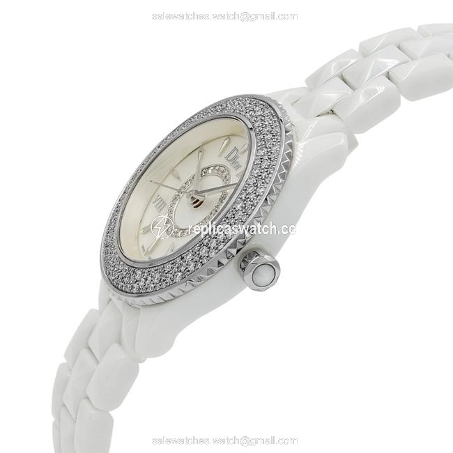 Dior Off-white Viii Cd1221e4c001 Ceramic Quartz Ladies Watch Dior Off-white Viii Cd1221e4c001 Ceramic Quartz Ladies Watch