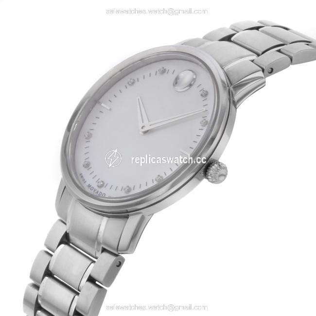 Movado Mother Of Pearl Tc Diamond Steel Quartz Ladies 0606691 Watch Movado Mother Of Pearl Tc Diamond Steel Quartz Ladies 0606691 Watch