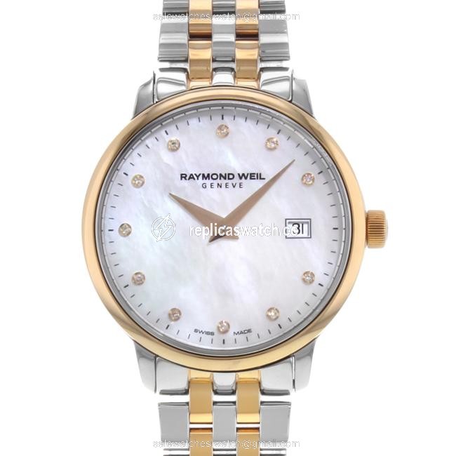 Raymond Weil Silver Toccata Mother Of Pearl Round Dial Two-tone Steel Quartz Ladies Watch Raymond Weil Silver Toccata Mother Of Pearl Round Dial Two-tone Steel Quartz Ladies Watch