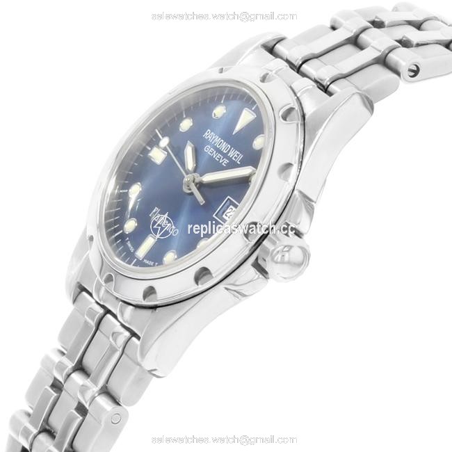 Raymond Weil Blue Face Ladies Quartz Watch Raymond Weil Blue Face Ladies Quartz Watch