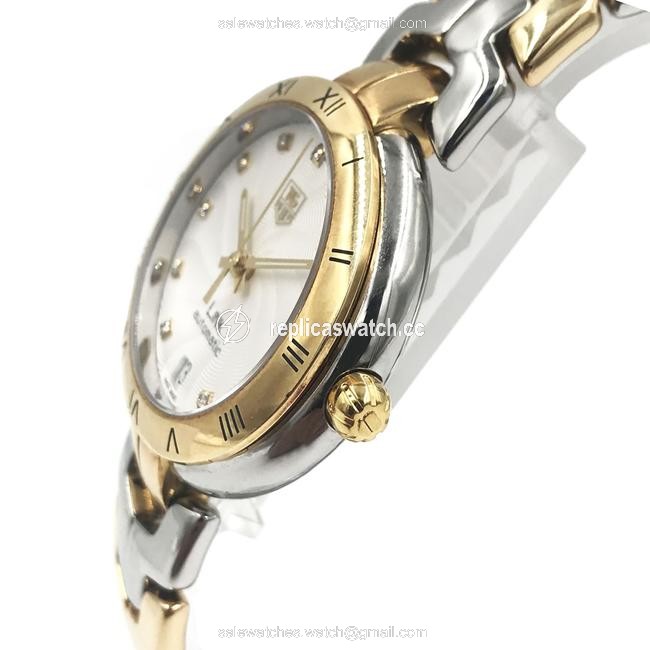 TAG Heuer Silver Steel Gold Two Tone Swiss Ladies Wat2350.bb0957 Watch TAG Heuer Silver Steel Gold Two Tone Swiss Ladies Wat2350.bb0957 Watch