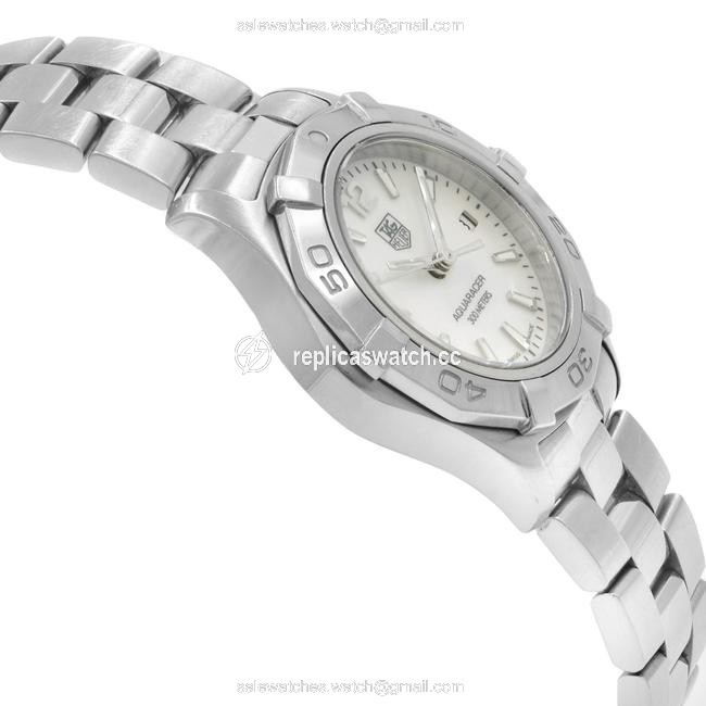 TAG Heuer Mother Of Pearl Aquaracer Steel Quartz Ladies Waf1414.ba0823 Watch TAG Heuer Mother Of Pearl Aquaracer Steel Quartz Ladies Waf1414.ba0823 Watch