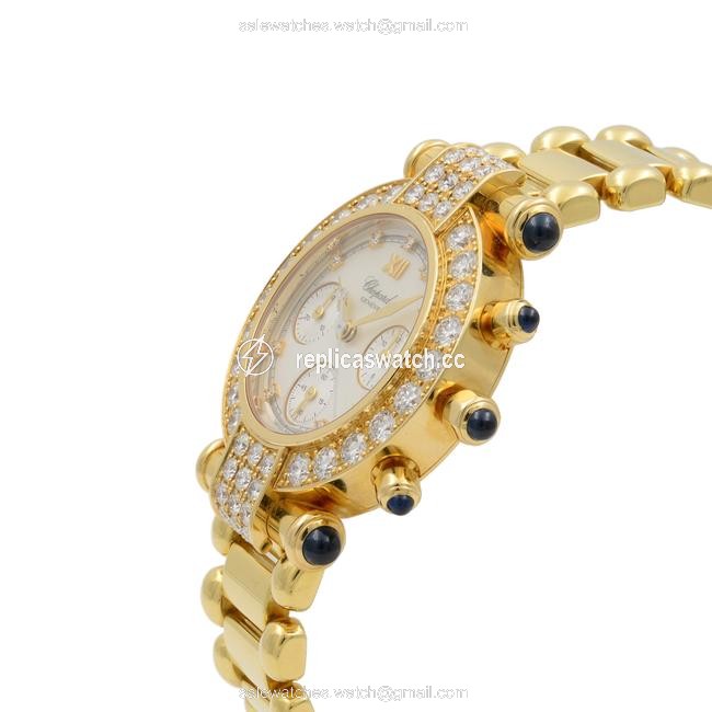 Chopard Mother Of Pearl Imperiale 18k Yellow Gold Diamond Mop Quartz Ladies Watch Chopard Mother Of Pearl Imperiale 18k Yellow Gold Diamond Mop Quartz Ladies Watch