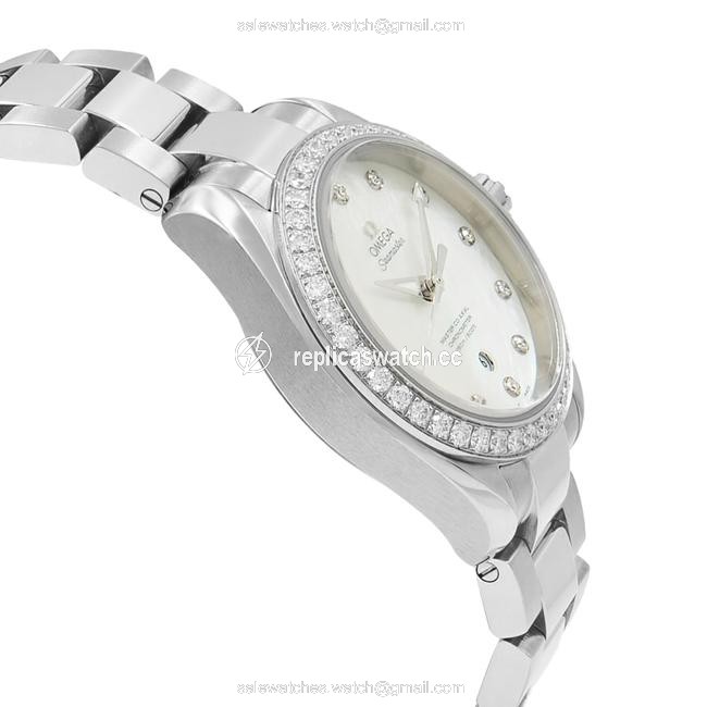 Omega Steel Seamaster Aqua Terra Mop Dial Diamond 231.15.34.20.55.002 Watch Omega Steel Seamaster Aqua Terra Mop Dial Diamond 231.15.34.20.55.002 Watch