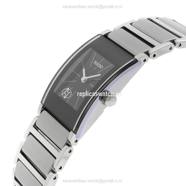 Rado Steel Black Integral Stainless Dial Quartz Ladies R20786159 Watch Rado Steel Black Integral Stainless Dial Quartz Ladies R20786159 Watch