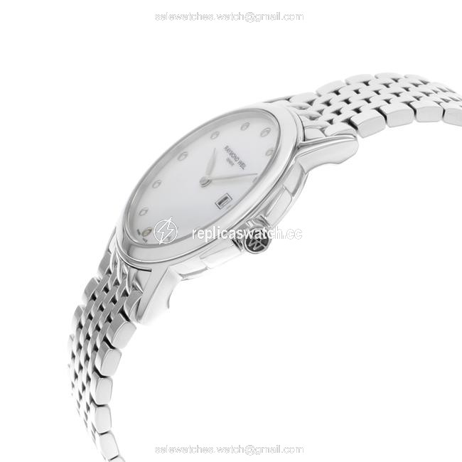 Raymond Weil Stainless Steel Tradition Mop Quartz Ladies 5966-st-97001 Watch Raymond Weil Stainless Steel Tradition Mop Quartz Ladies 5966-st-97001 Watch