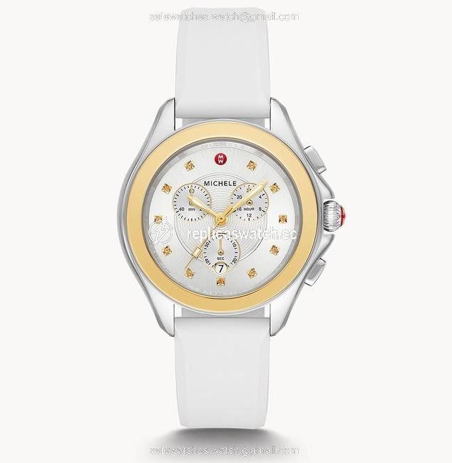 Michele White/Gokld-tone Cape 18k Gold Honey Topaz Mww27e000002 Watch Michele White/Gokld-tone Cape 18k Gold Honey Topaz Mww27e000002 Watch