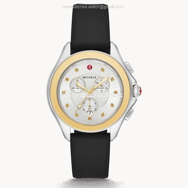 Michele Black/Gold-tone Cape Stainless Honey Topaz Mww27e000007 Watch Michele Black/Gold-tone Cape Stainless Honey Topaz Mww27e000007 Watch